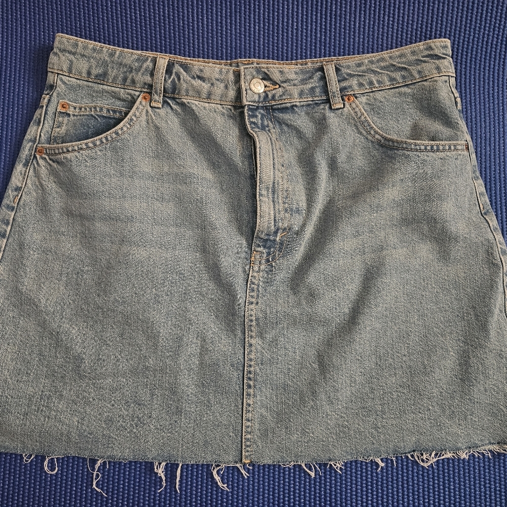 Denim mini skirt